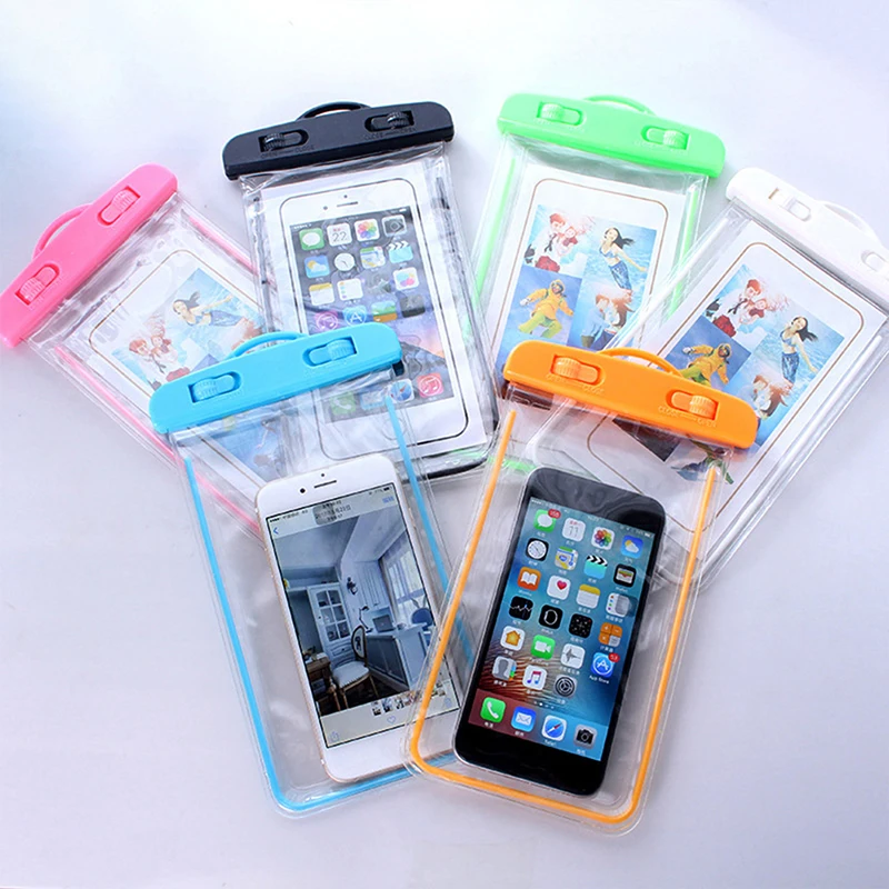 Swimming Bags Waterproof Phone Case Water Proof Bag Mobile Pouch PVC Cover For Storage 21x11cm