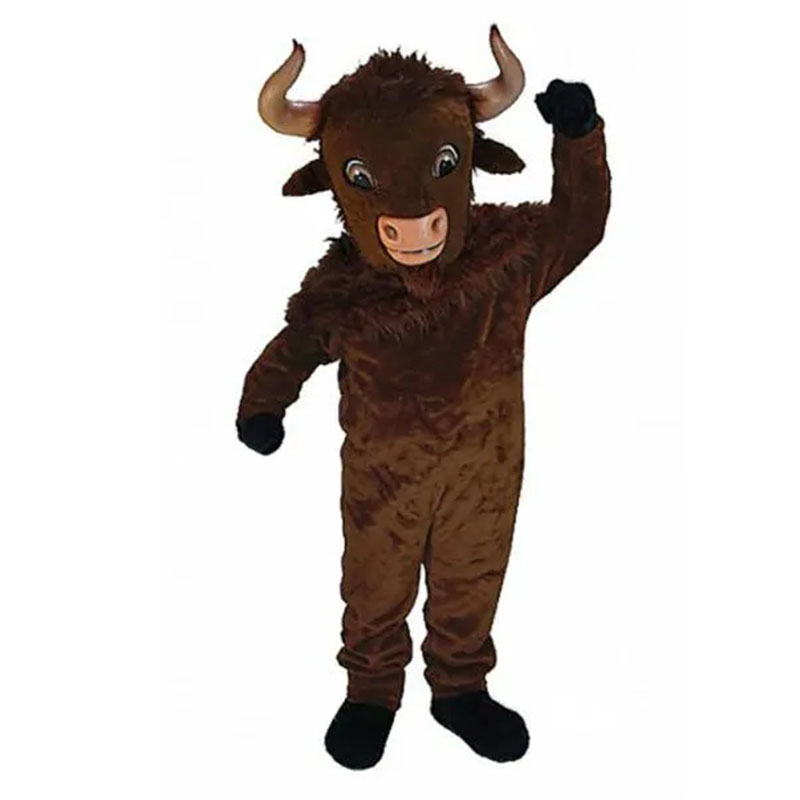 2024 Adult size Bison Mascot Costume halloween Carnival performance apparel Anime Ad Apparel performance apparel