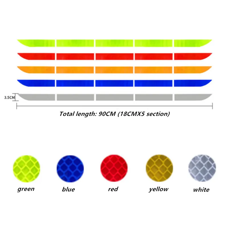 Car Reflective Stickers Auto Rear Stripes Warning Reflective Night Strip Safe Distance Reminder Car Accessories Reflective Tape