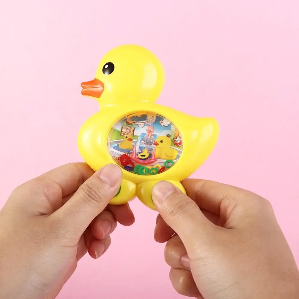 1pc Retro Water Ring Game Machine Child Handheld Game Machine Water Circle Ring Toss Squeeze Toy Parent-Child Interactive Toys