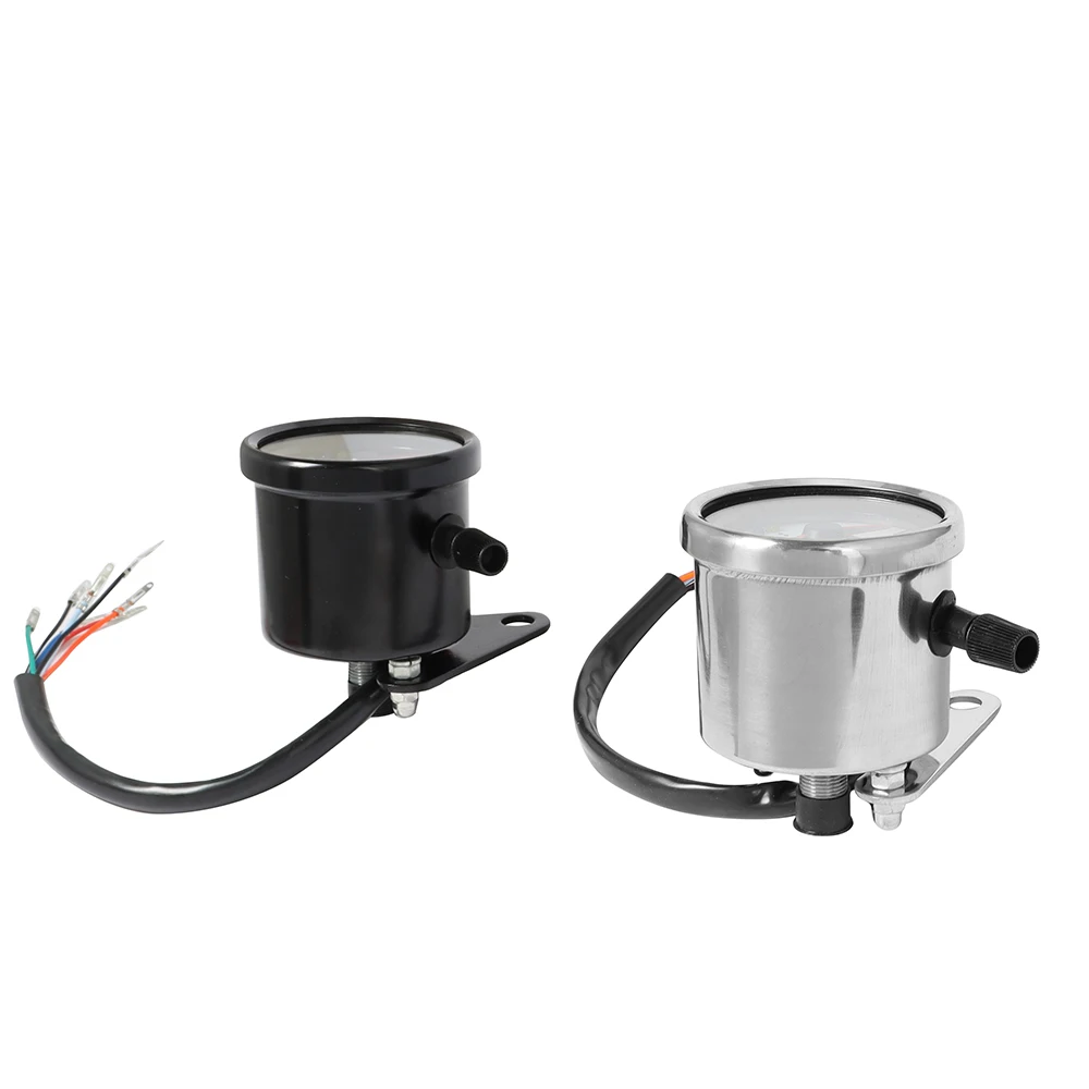 Motorcycl 12V Dual Speed Meter with LED Indicator Universal Motorcycle Speedometer Odometer