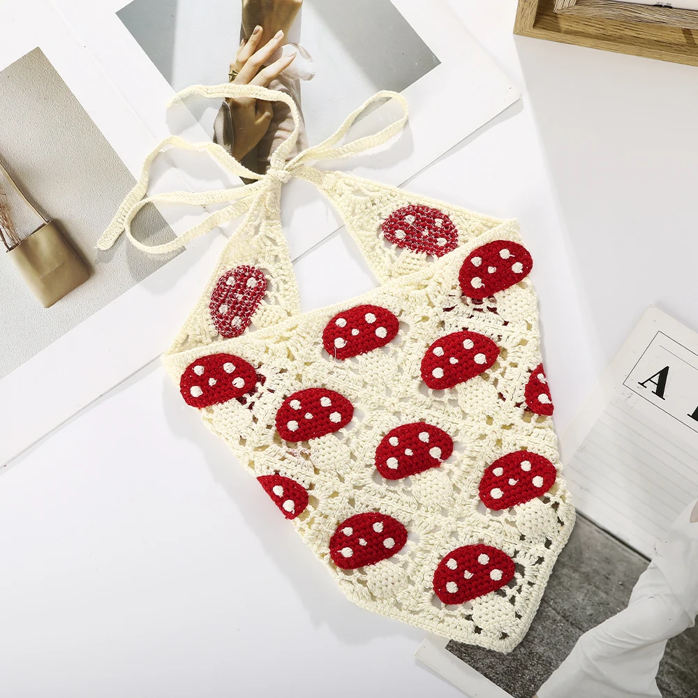 AWAYTR Crochet Bandana Daisy Flower Hair Scarf for Women 2022 Headbands Retro Turban Hairband Hair Accessories
