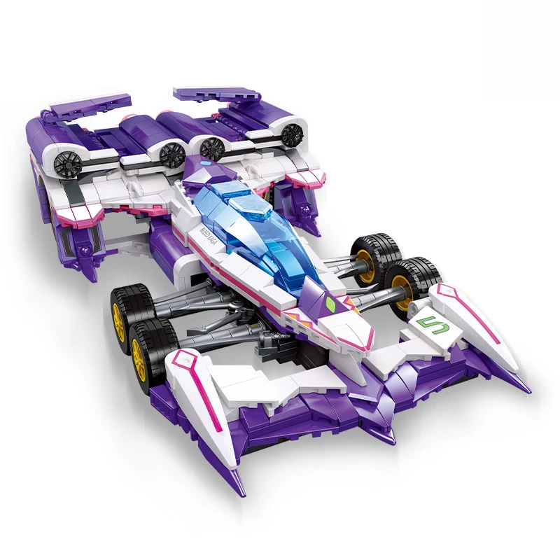 IN STOCK MOC Future GPX Cyber Formula Sports Car Asurada G.S.X Building Blocks Assembling Toys for Children Birthday Gift Set