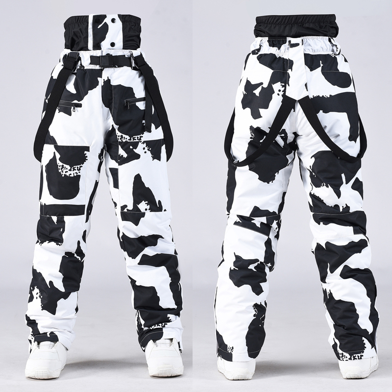 High Quality Outdoor Sport Mountain Snow Trousers Windproof Male Alpine Overalls Costumes Waterproof Warm Men Big Ski Pants