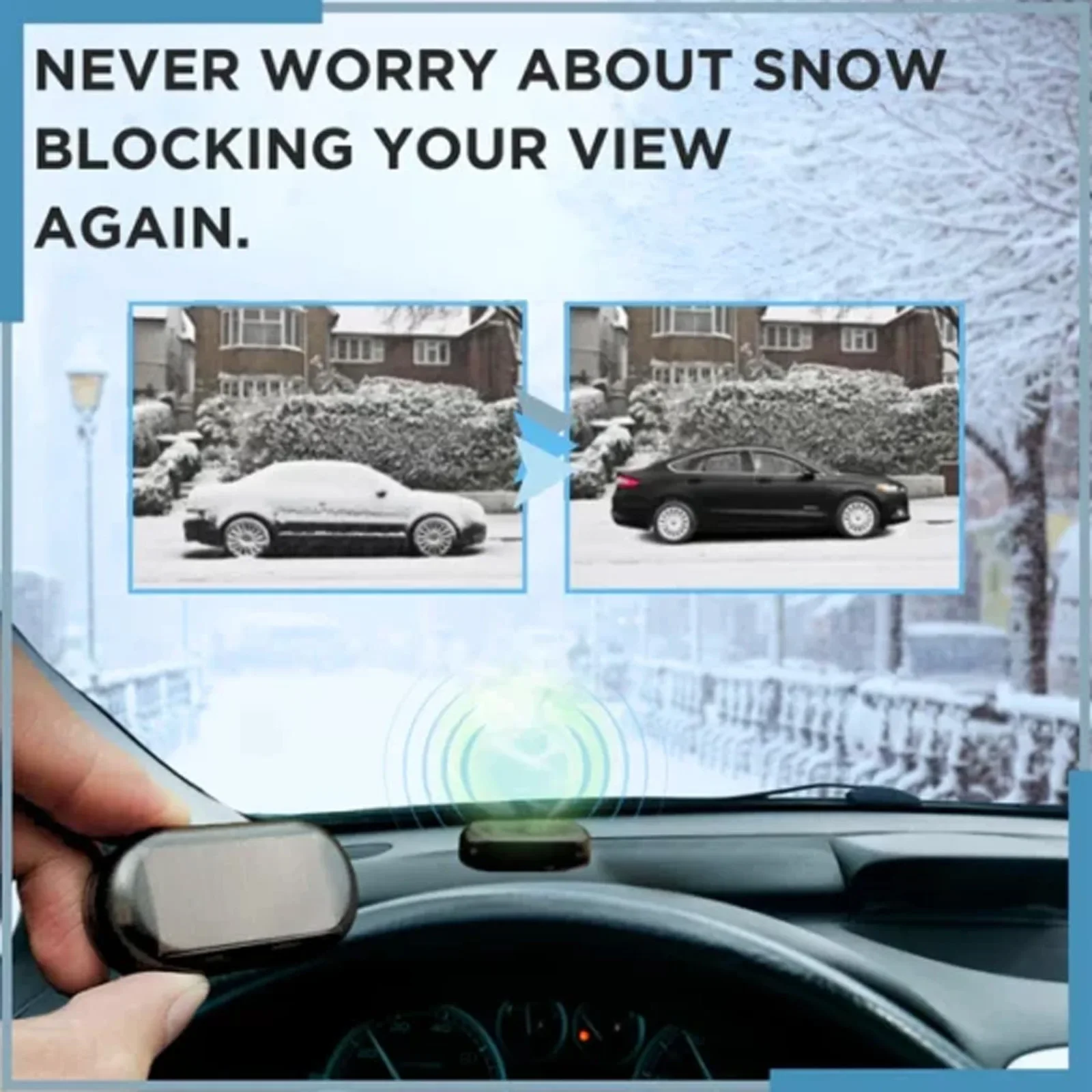 5PCS Electromagnetic Snow Removal Device Car Deicing Instrument Car Snow Removal Molecular Interference Efficient Defrosting