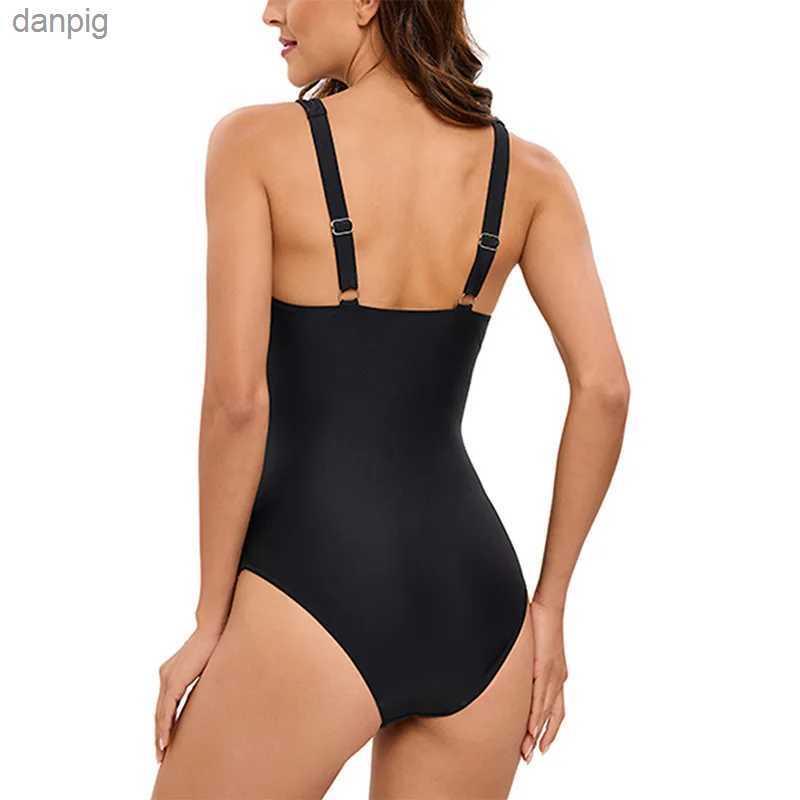 Women's Swimwear Dp V-One Piece Swimsuit Fashion One Piece Swimsuit Womens Bikini Vacation Beach Swimsuit Push Up Brazil One Piece Suits Y240403