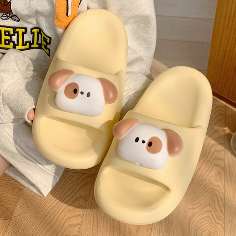 2024 New Slippers for women Summer Shoes Cute cute puppy dog slippers Indoor Street Sandals for girls Beach shower slide