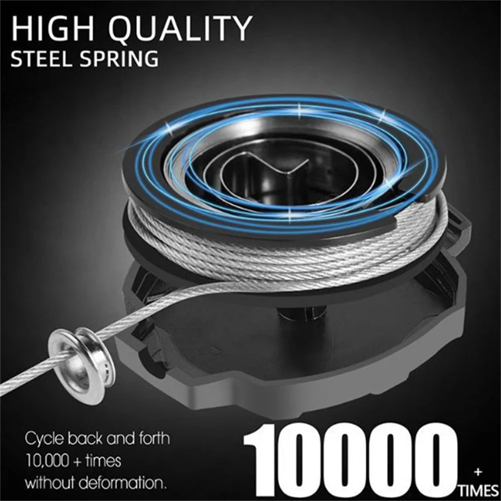 1pcs Retractable Keychain Heavy Duty Retractable Badge Holders Carabiner Id Badge Reel For Hiking Anti-Theft Keychain