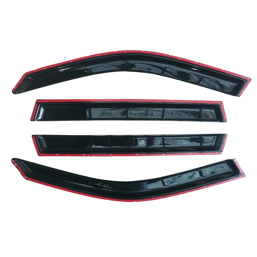 For BMW X3 E83 F25 2004-2017 Auto Side Window Wind Deflectors Visors Black Rain Guard Door Visor Vent Shades Dark Ventvisor