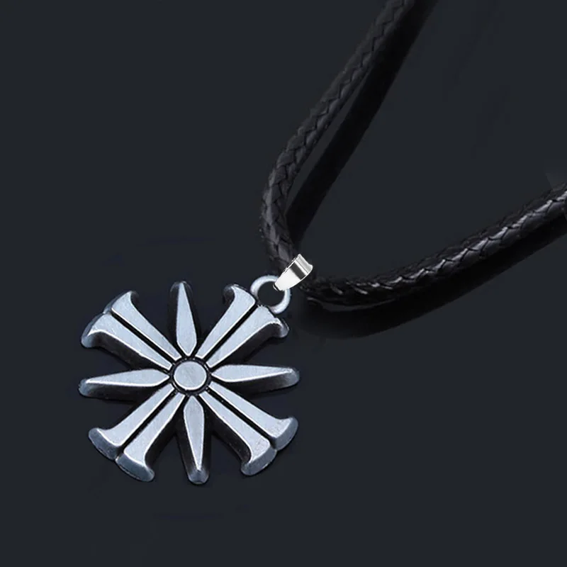 New PS4 Game Far Cry 5 Pendants Necklaces Ares 4 Eden's Gate Choker FARCRY 5 Cult Sunflower Logo Keyring For Men Game Fans Gift