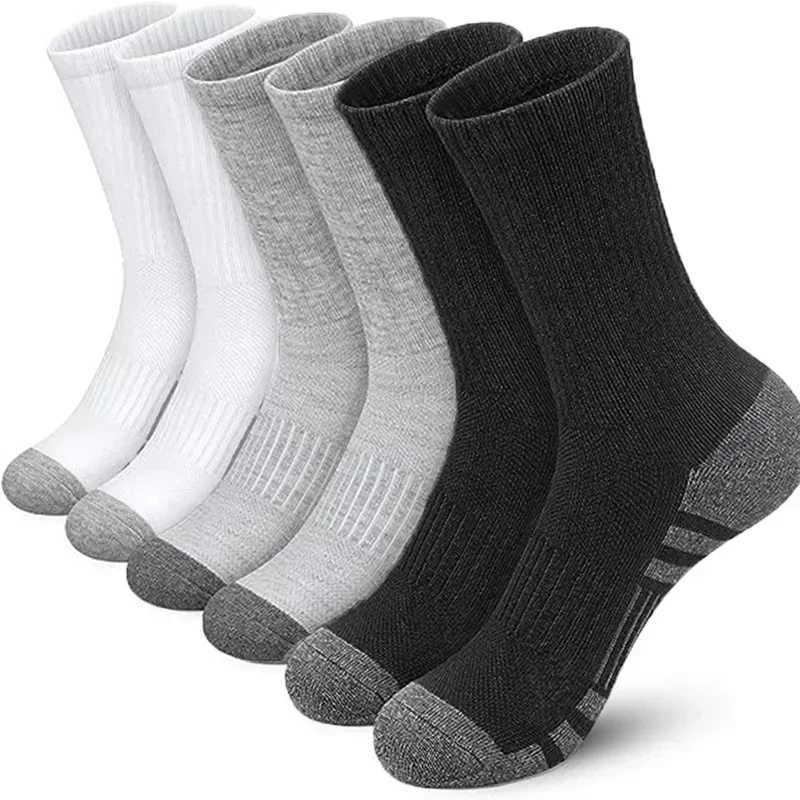 6pairs of High-Quality Soft and Comfortable Mens Running Summer Sweat Wicking and Breathable Basketball Sports Sock LX241102