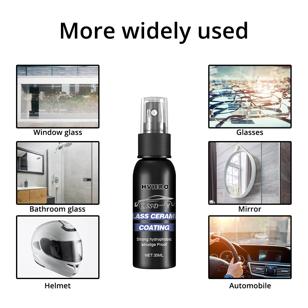 30ml/50ml Auto Windshield Water Repellent Agent Car Windows Waterproof Rainproof Nano Hydrophobic Coating Antifogging Clearness