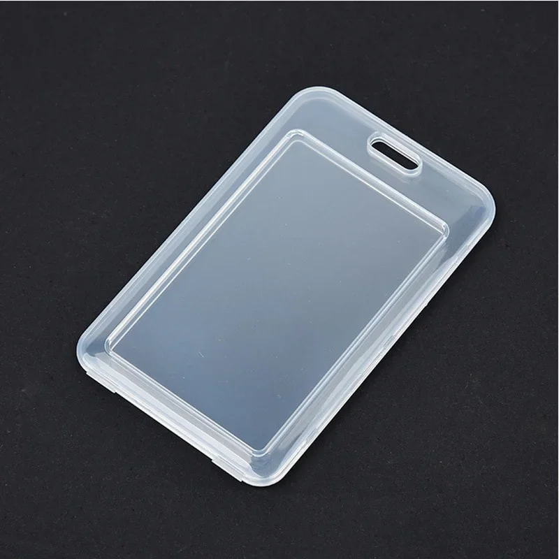 10pcs Transparent Card Cover Sleeves Unisex Work ID Clear Card Holder Protector Cover
