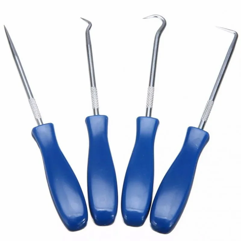 4Pcs/set Car Auto Vehicle Oil Seal Screwdrivers Set O-Ring Seal Gasket Puller Remover Pick Hooks Tools Car Accessoties