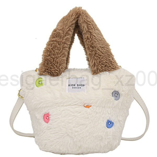 Tote Bag Classic Designer Fashion 10a Top Woman Handbagevening Bags Cute Plush Imitation Fur Autumn and Winter Diagonal Cross Handbag Korean Version F