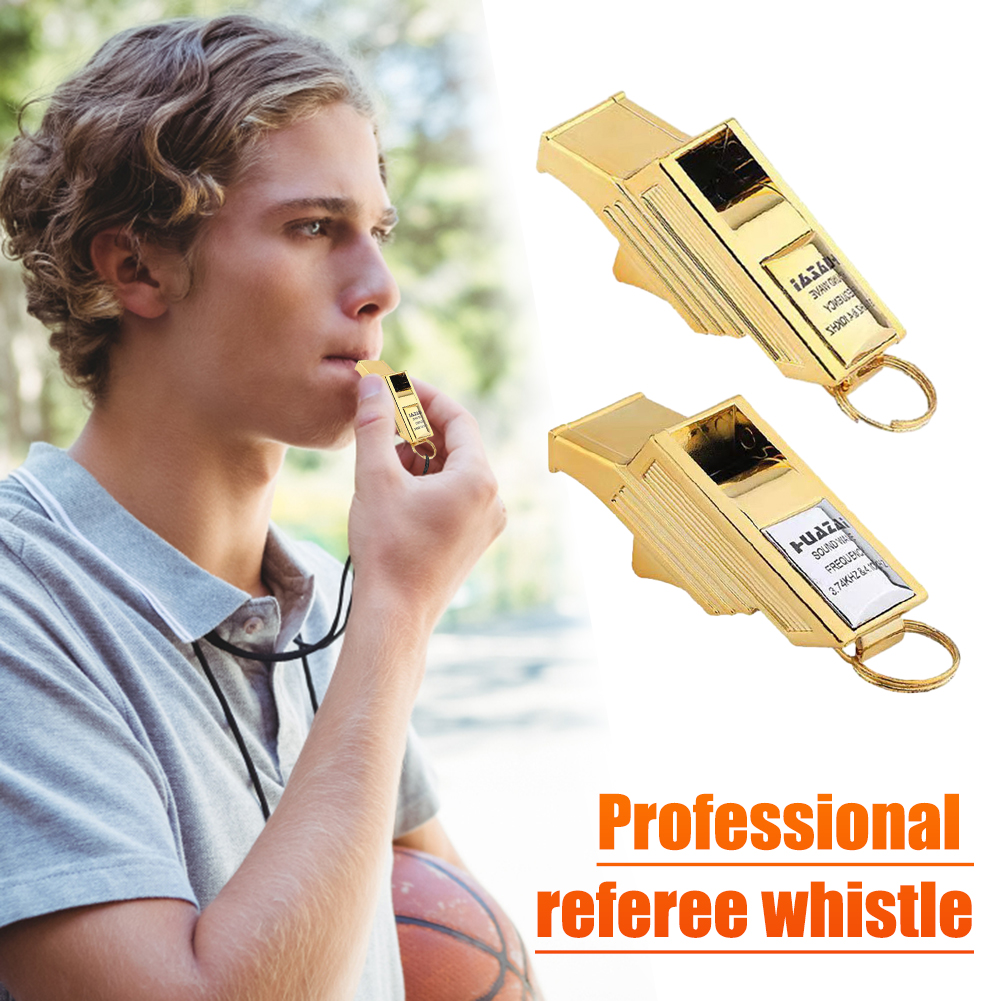 1PC Loud Crisp Sound Whistle Sports Football Basketball Referee Training Whistle Outdoor Survival With Rope Emergency Whistles