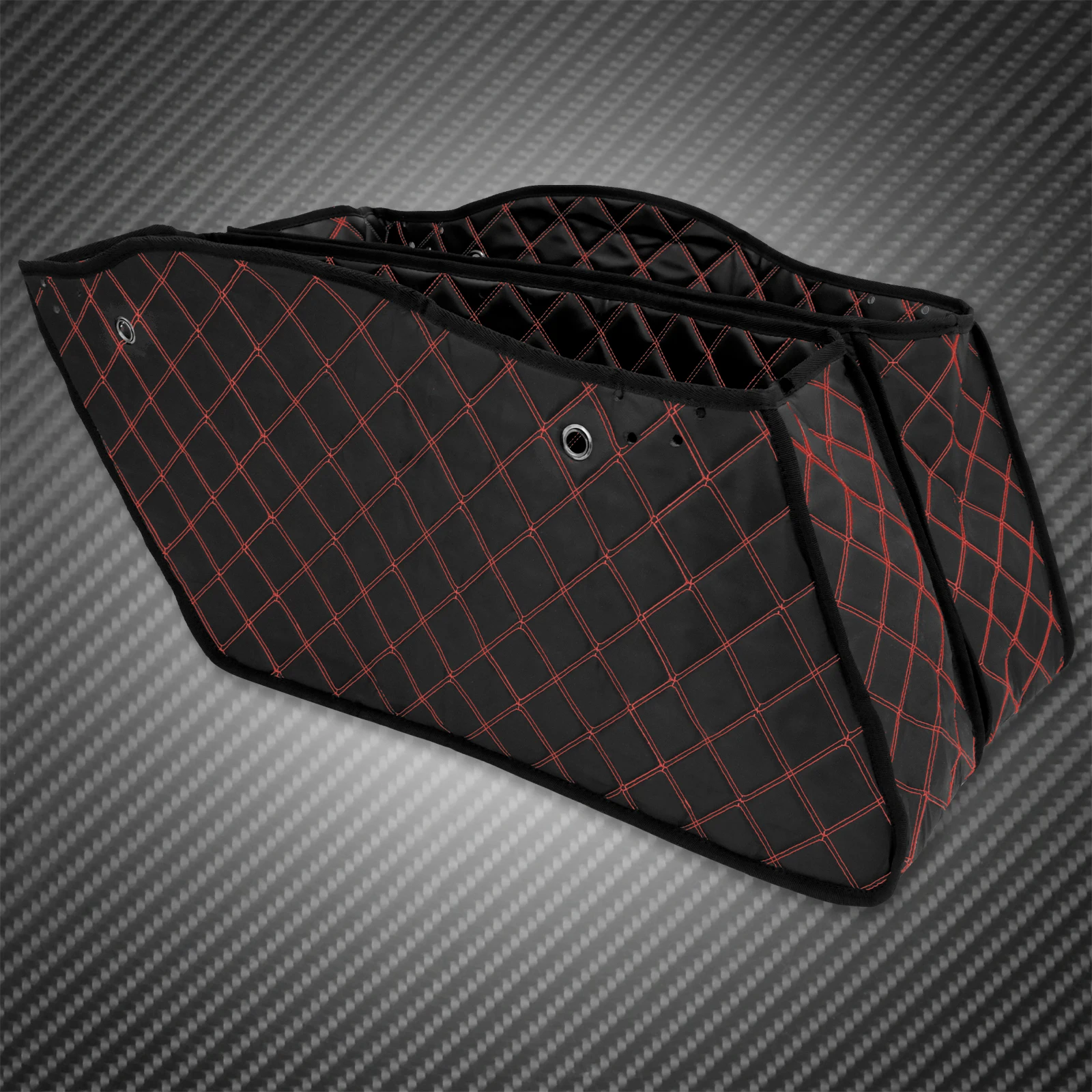 2xMotorcycle Saddlebag Insert Carpet Liner Thread Extended Bags For Harley Touring Road King Electra Street Glide FLHT 1993-2013