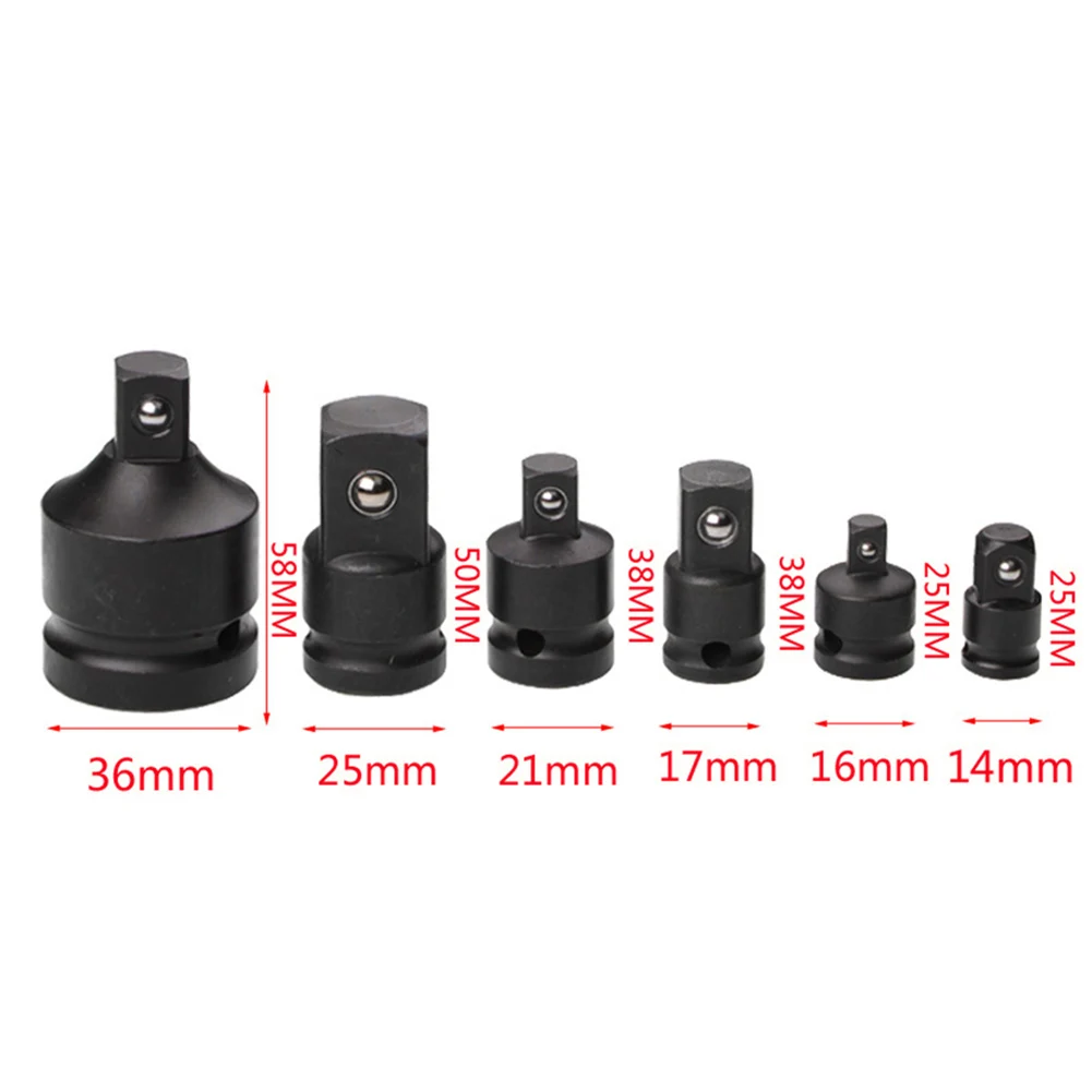 1pc Air Impact Wrench Converter Socket Joints Ratchet Drive Chrome Molybdenum Steel Adapter 1/4 3/8 1/2 3/4