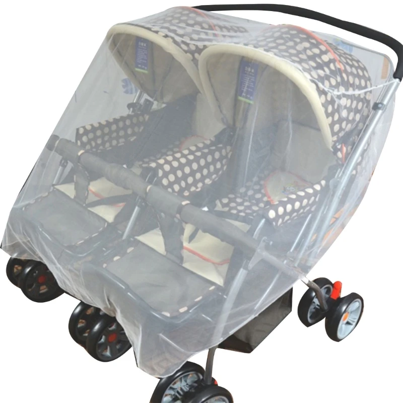 Insect Netting for Pushchair Twin Stroller Fine Mesh Cover Carseat Mosquito Net