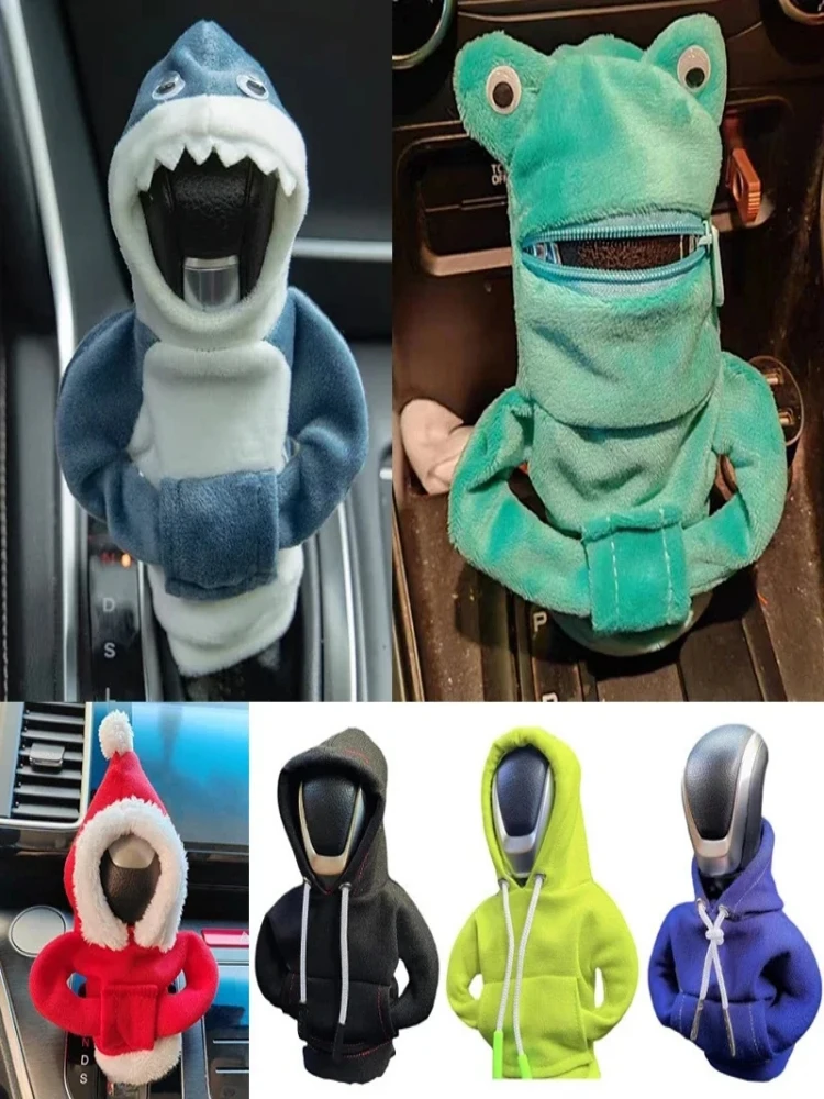 Universal Hoodie Car Gear Car Shift Lever Cover Change Lever Sweatshirt Gearshift Cover Hoodie Gear Knob Sweater Car Decorations