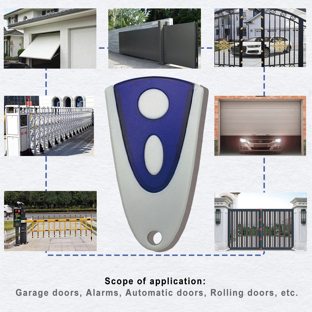 For Replacement 2025 new NOVOFERM NOVOTRON 502 MAX43-2, 504 MAX43-4 433.92 MHZ Rolling Code Garage Door Remote Control Opener