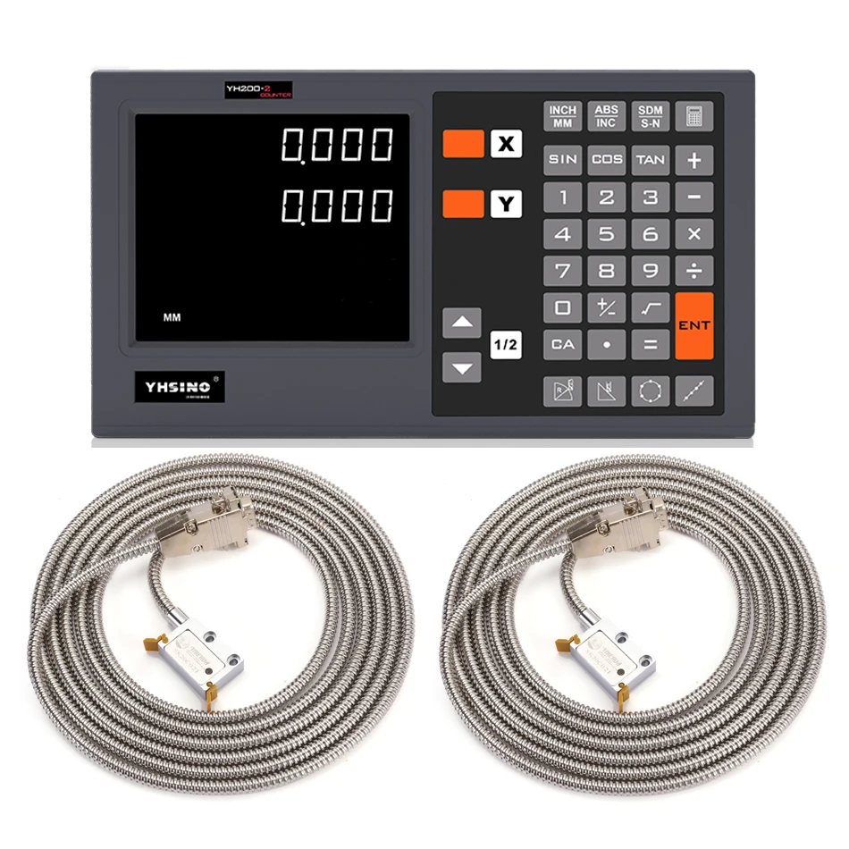 IP67 Magnetic Scales Grid Set 2 Axis Dro Kit 5U 5V TTL Digital Readout YH200-2 1000 2000 3000 4000 5000 6000 8000 9000
