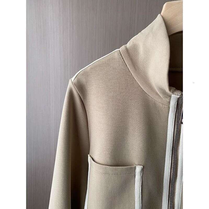 Spring Style Stand Up Collar Zipper Casual Slimming Sports Short Top Baseball Jacket For Women