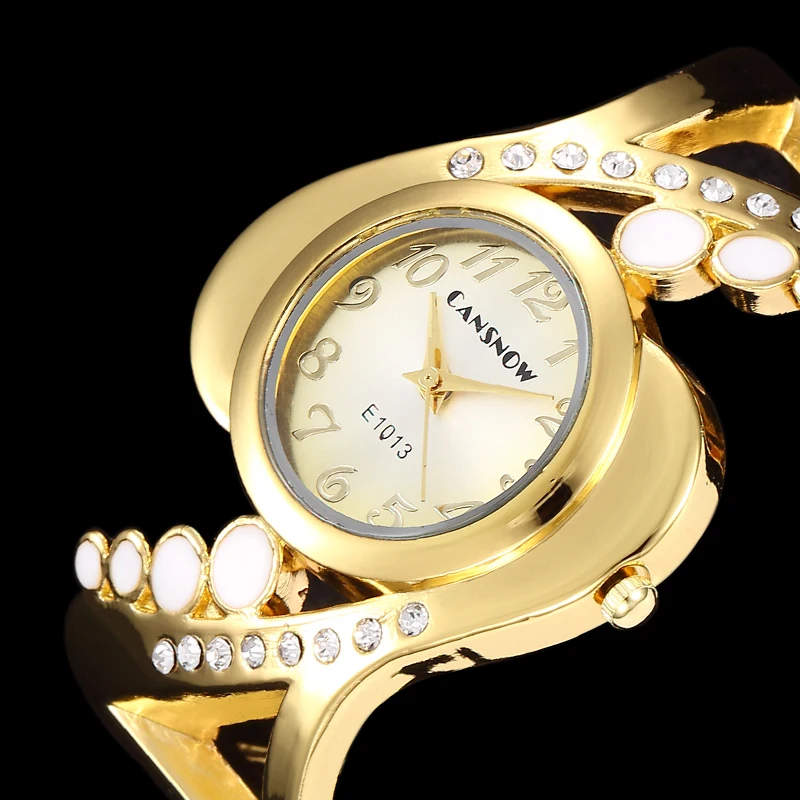 Women Bangle Watches Top Brand Luxury Woman Gold Silver Rhinestone Bracelet Watch Ladies Girls Casual Clock Reloj Mujer
