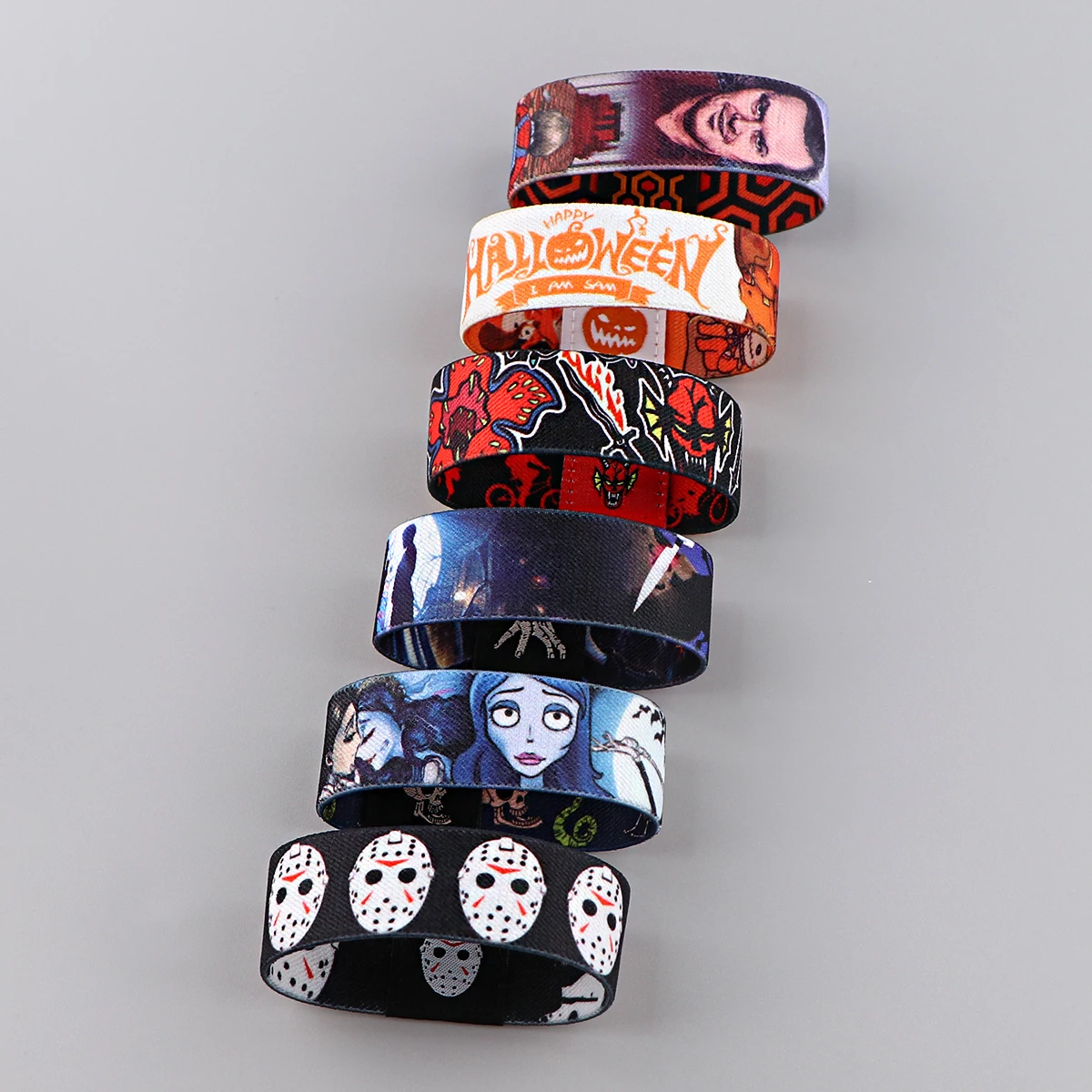 Halloween Wednesday Bracelets Bangles for Women Armband Stretch Wristband Adorn Jewelry Cosplay Accessories Fans Kids Gifts