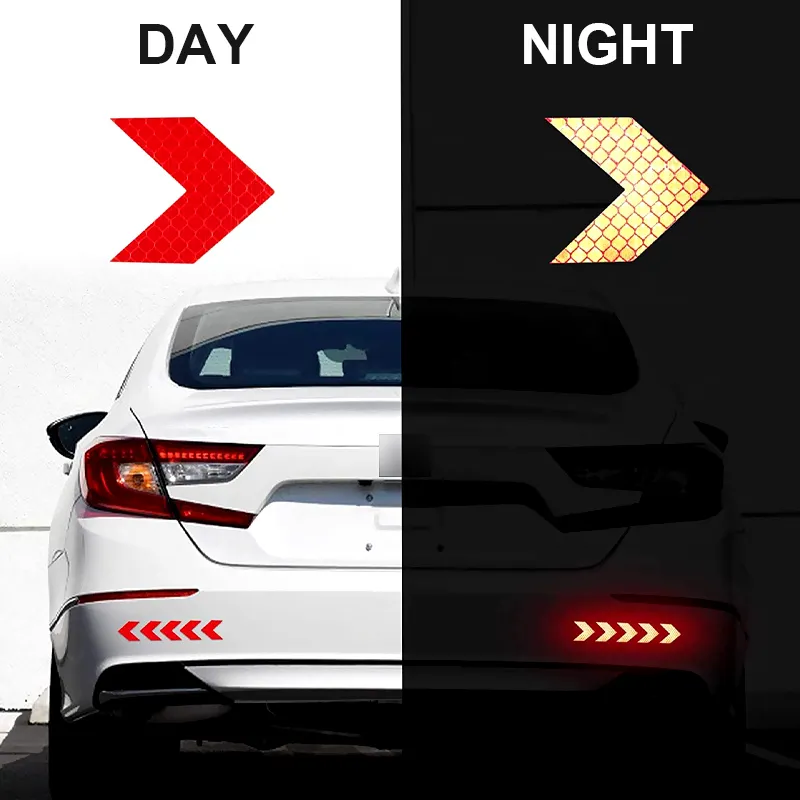10 Pcs Bike Reflective Bicycle Fender Sticker Car Motorcycle Fluorescent Warning Decor Cycling Luminous Protector New