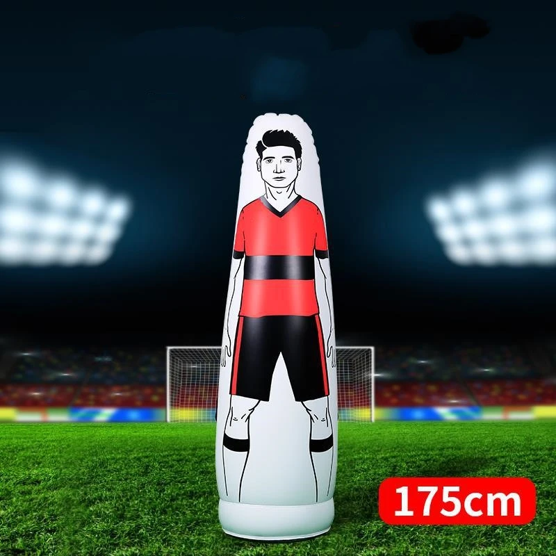 1.6/1.75m Adult Inflatable Football Training Goal Keeper Soccer Training Dummy Tool PVC Inflatable Wall Kick Defender