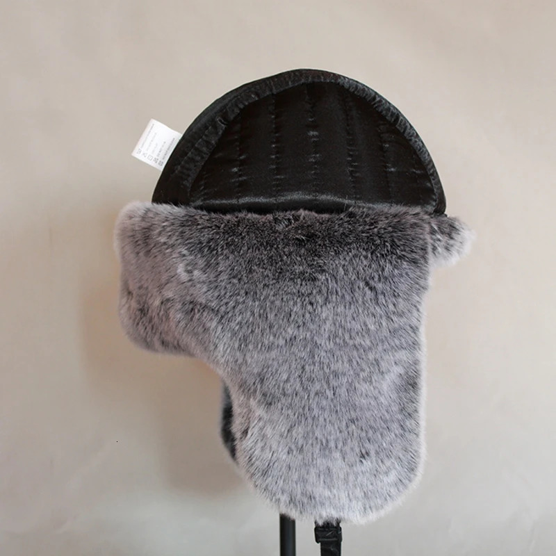 Mens Russian Winter Bomber Hat Ushanka with earmuffs faux fur trap hat Winter Bomber Hat Winter Bomber Hat 241031