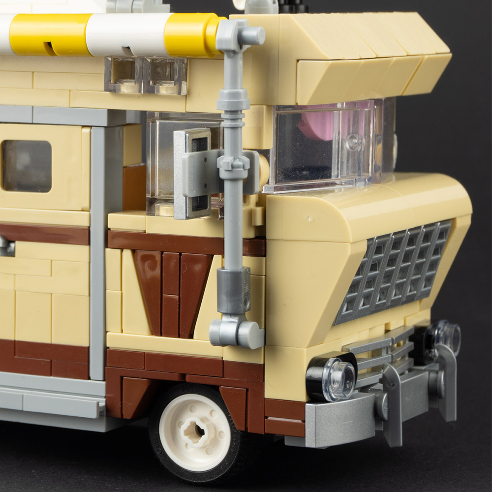 MOC high-tech brick horror Walking Dead bus building block set creative Dale's RV educational bricks children's gift toys