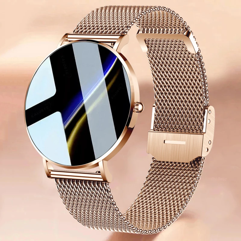 2022 New Ultra Thin Smart Watch Women 1.36" AMOLED 360*360 HD Pixel Display Always Show Time Call Reminder Smartwatch Ladies+Box