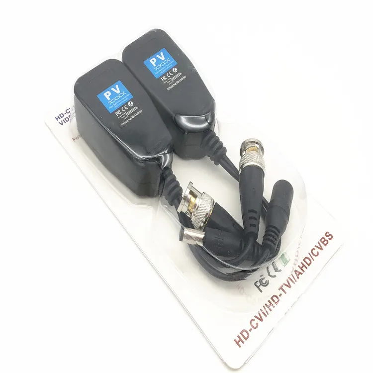 5 Pairs CCTV Coax BNC Video Power Balun Transceiver to CAT5e 6 RJ45 Connector HJ55
