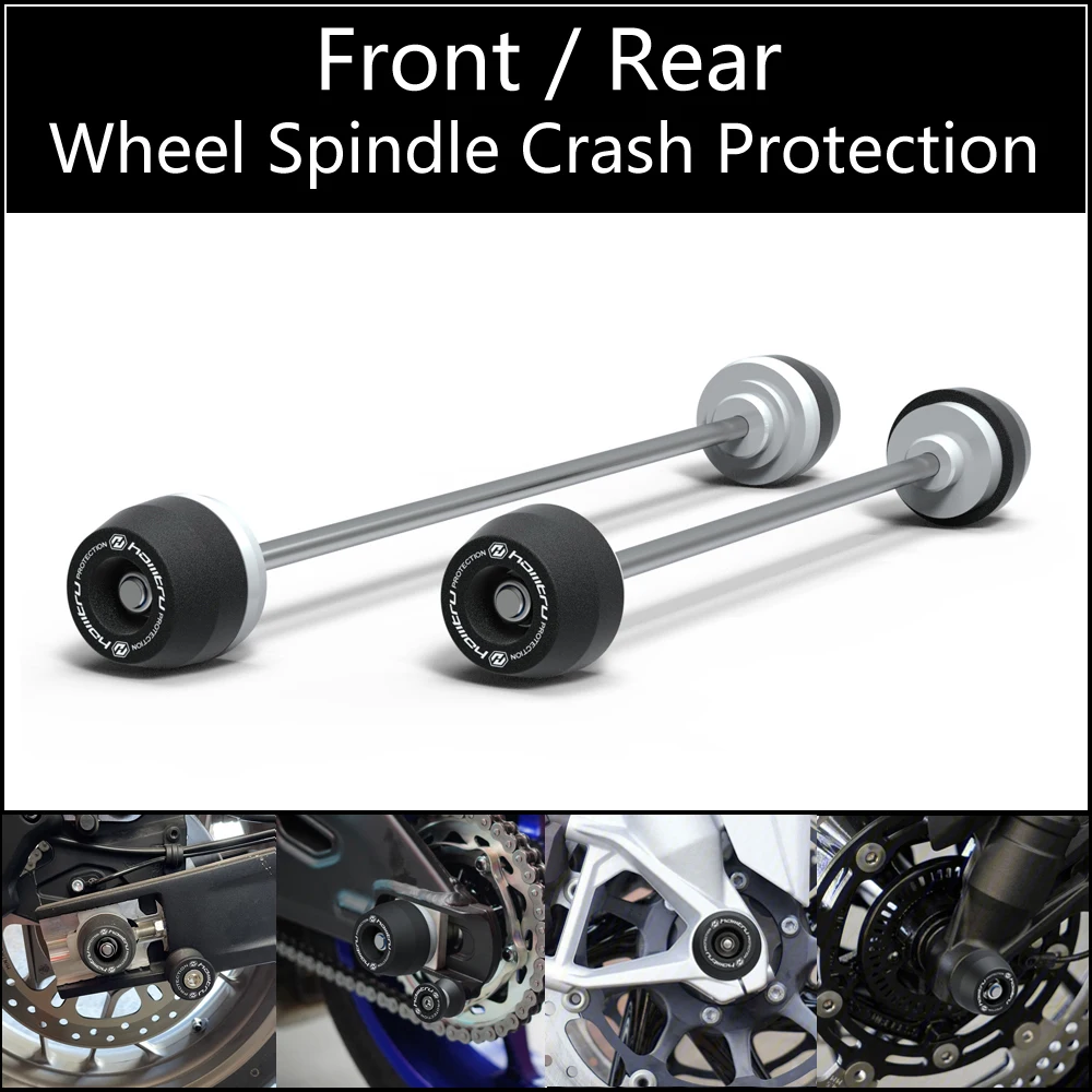 For Suzuki GSX-S750 GSX-S750Z 2017-2021 Front Rear wheel Spindle Crash Protection