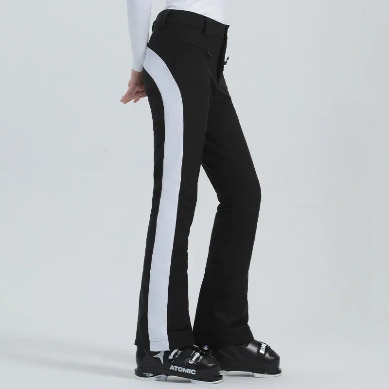High Elasticity Female Ski Pants Outdoor Windproof Warm Snow Trousers Winter New Alpine Sport Clothes Slim Women Skiing Overalls