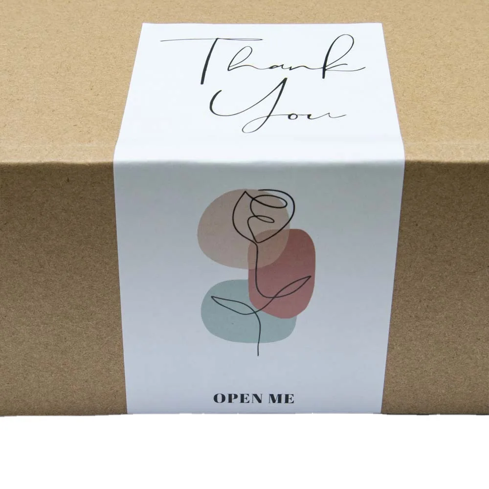20-50pcs Seal Label Thank You Small Business Handmade Merchandise Decoration Stickers This Package Nice To Meet You Too Sticker