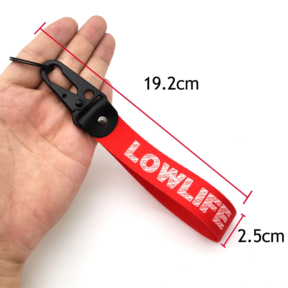 JDM Racing Culture Tag Keychain Pendant Car Motorcycle Clip Key Rings Wrist Durable Key Chain Keyring Holder Auto Accessories
