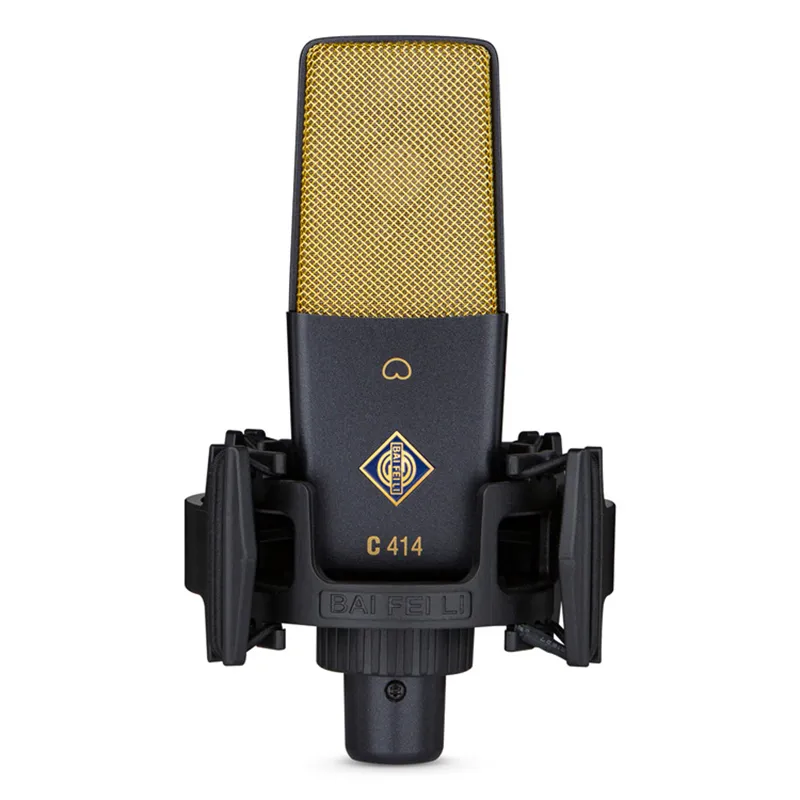BAIFEILI C414 Professional Condenser Microphone XLR With 25mm Diaphragm Cardioid Mic for Streaming,Podcasting,Recording,ASMR - view 7