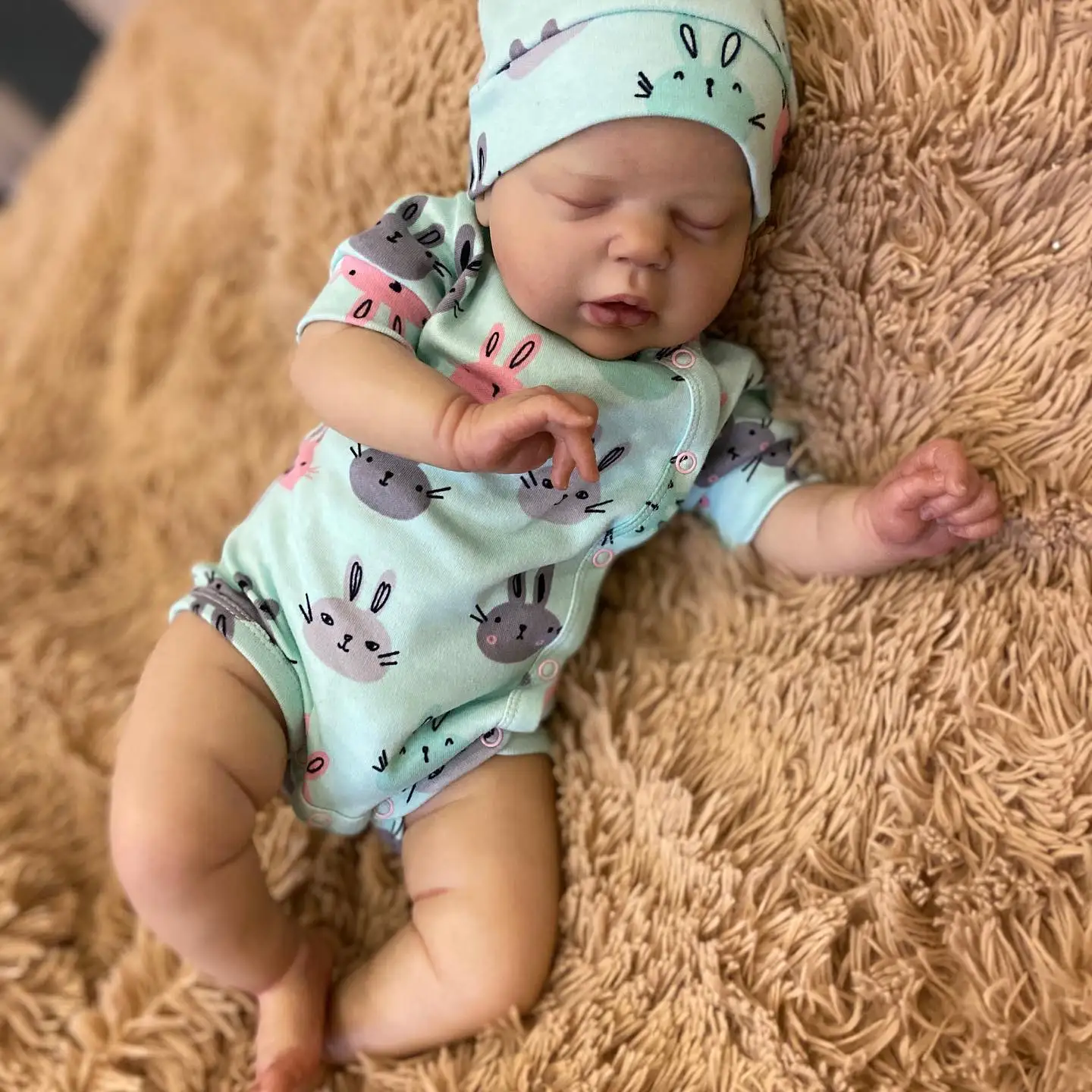NPK 22inch NewBaby Size Reborn Alexis Lifelike Soft Touch Cuddly Baby 3D Skin Visibile Veins High Quality Art Dol