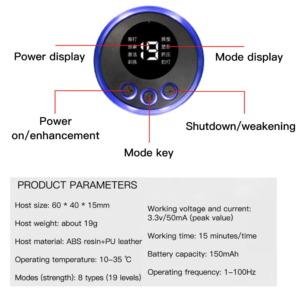 Rechargeable Electric Pulse Neck Massager EMS Cervical Massage Patch Neck Back Muscle Stimulator Tens Relief Pain neck release