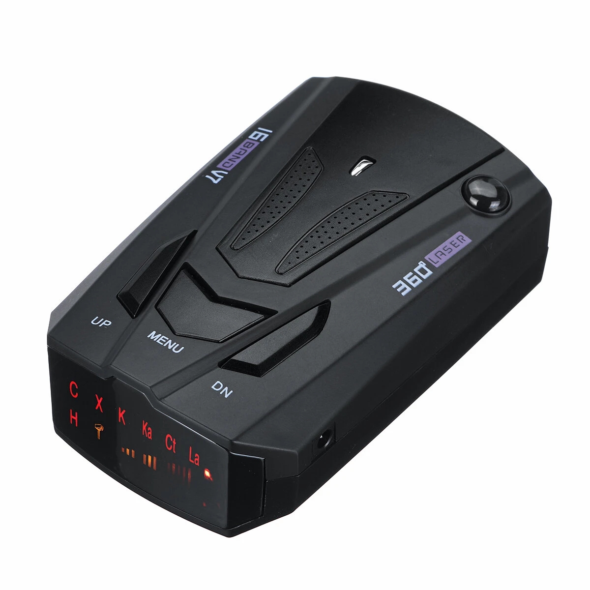 Car Radar Detector V7 Cobra 16 Band 360 Car Anti-Police GPS Camera Laser Radar Detector Voice Alert Speed Control Detector