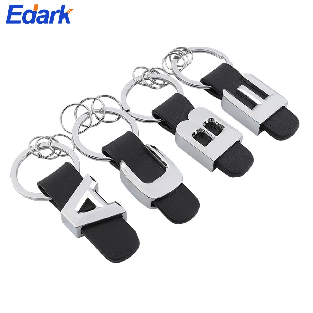 1 PCS 3D Car Key Chain Metal Letter Leather Strap Keychain for Mercedes Benz A B C D E G S Class Car Keychain Leather Key Rings