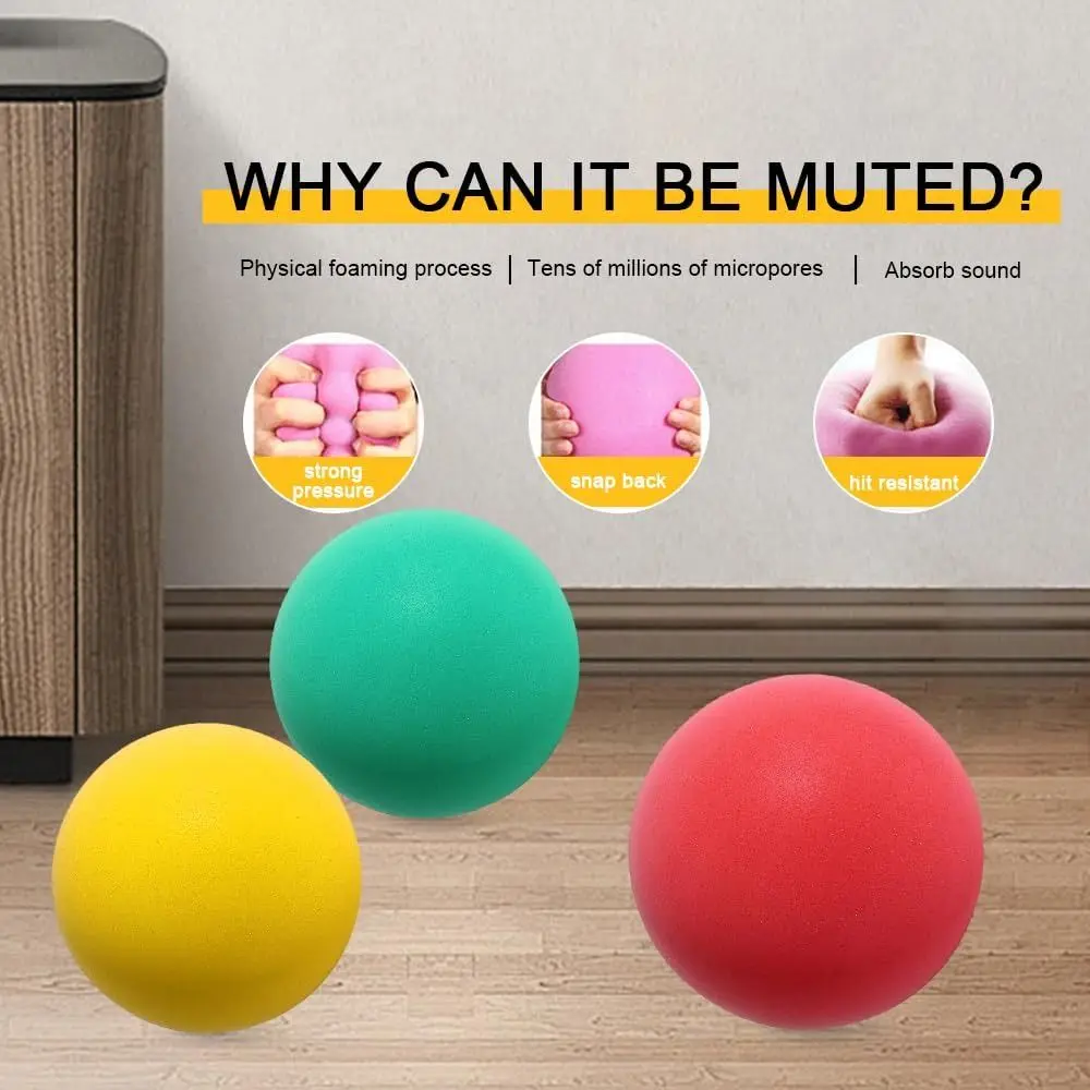 Easy to Grip Silent Basketball Indoor Activities Foam Bouncing Basketball Squeezable Lightweight Training Ball Outdoor Sports