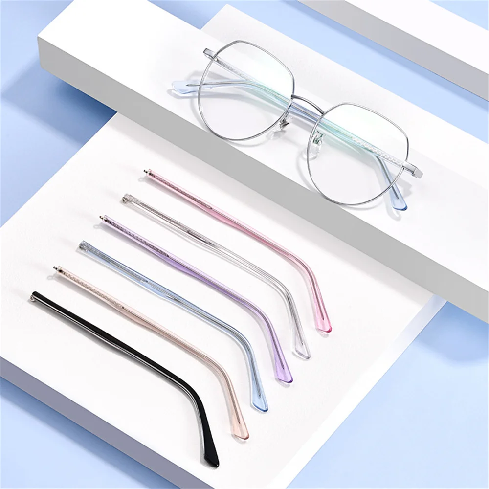 1 Pair Glasses Temples Replacement Metal Sunglasses Arm Eyeglasses Replacement Leg Eyewear Alloy Rod Repair Acces Hypoallergenic