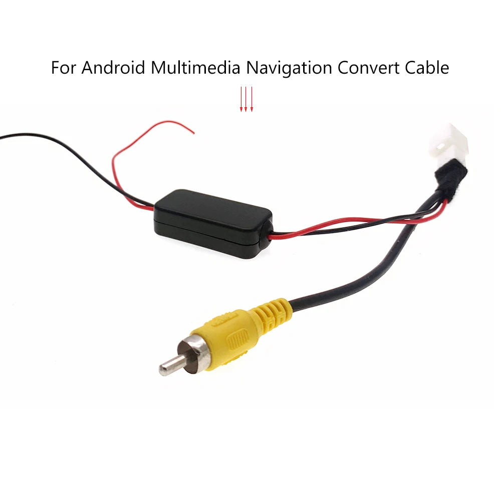 8 Pin Car Radio Reversing Rear Camera RCA Convertor 12V To 6V 5V Adapter Cable for Toyota Aygo Citroen C1 Peugeot 108 Android