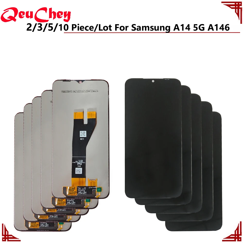 2/3/5/10 Piece/Lot For Samsung Galaxy A14 5G A146 A146B A146P / A146U LCD Display Touch Screen Assembly No/With Frame