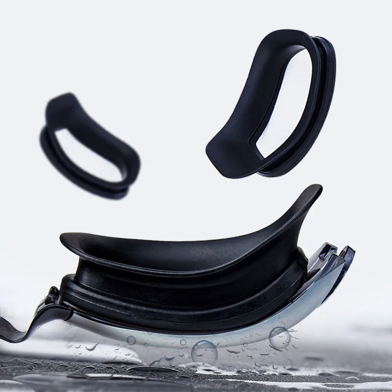 Professional Swimming Goggles Swimming Glasses with Earplugs Nose Clip Electroplate Waterproof Silicone Unisex Swimming Goggles