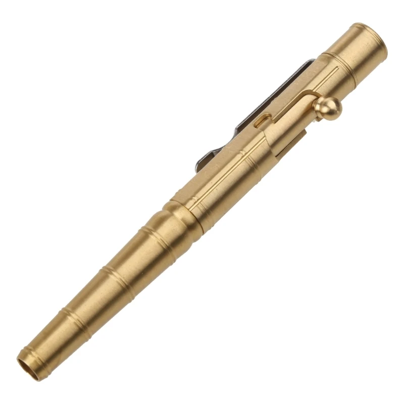 Retro Bamboo Node Bolt Type Pen Cool Bolt Pen Smooth Writing Gel Pen D5QC